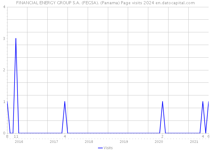 FINANCIAL ENERGY GROUP S.A. (FEGSA). (Panama) Page visits 2024 