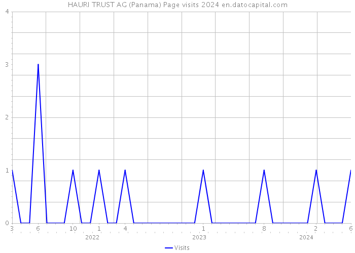 HAURI TRUST AG (Panama) Page visits 2024 