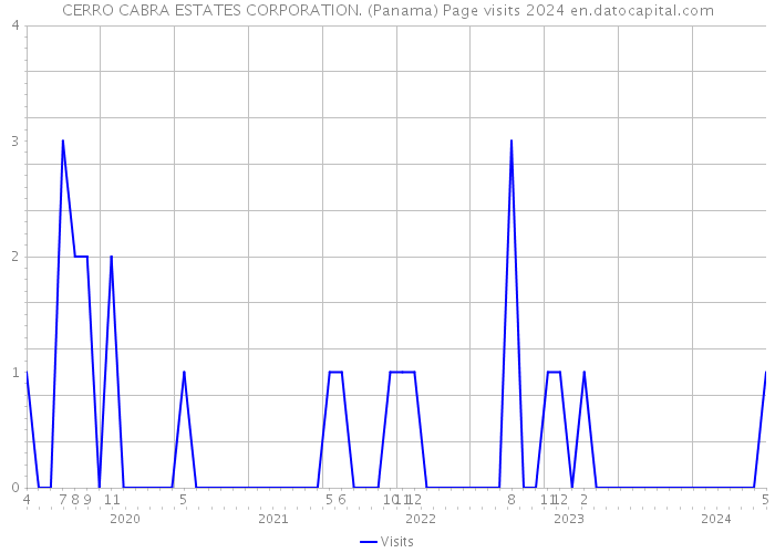 CERRO CABRA ESTATES CORPORATION. (Panama) Page visits 2024 