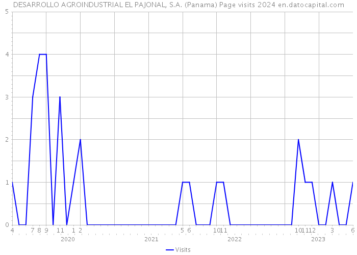 DESARROLLO AGROINDUSTRIAL EL PAJONAL, S.A. (Panama) Page visits 2024 