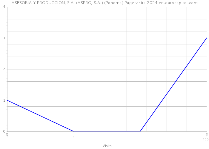 ASESORIA Y PRODUCCION, S.A. (ASPRO, S.A.) (Panama) Page visits 2024 