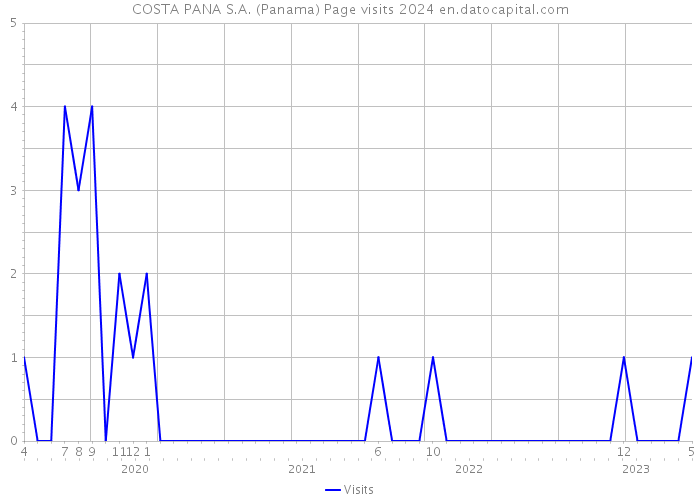 COSTA PANA S.A. (Panama) Page visits 2024 