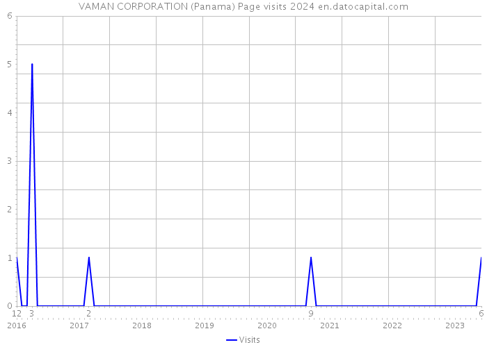 VAMAN CORPORATION (Panama) Page visits 2024 
