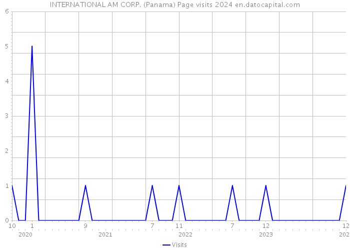 INTERNATIONAL AM CORP. (Panama) Page visits 2024 