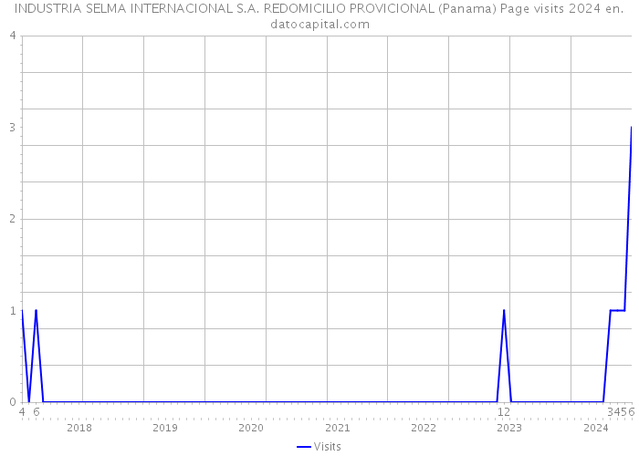 INDUSTRIA SELMA INTERNACIONAL S.A. REDOMICILIO PROVICIONAL (Panama) Page visits 2024 