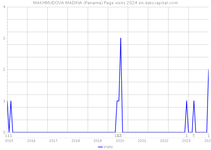 MAKHMUDOVA MADINA (Panama) Page visits 2024 