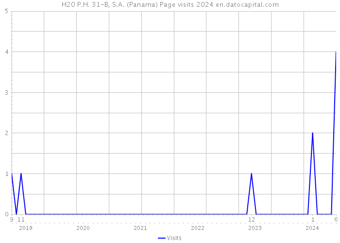 H20 P.H. 31-B, S.A. (Panama) Page visits 2024 