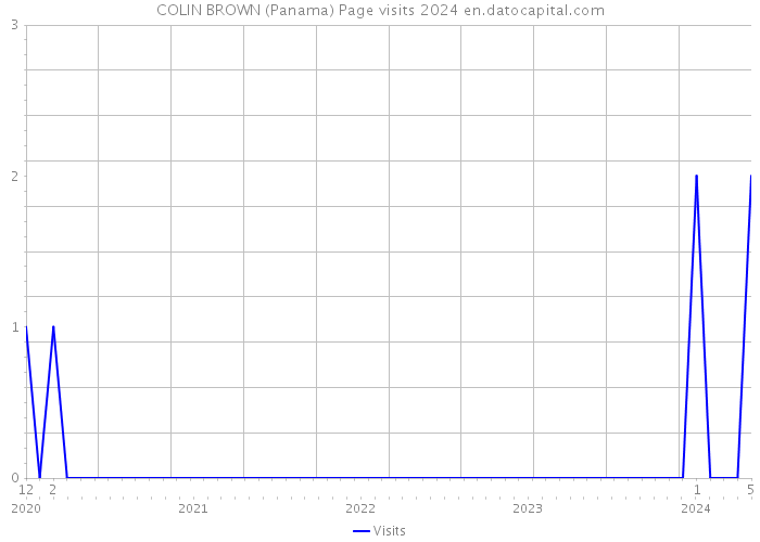 COLIN BROWN (Panama) Page visits 2024 