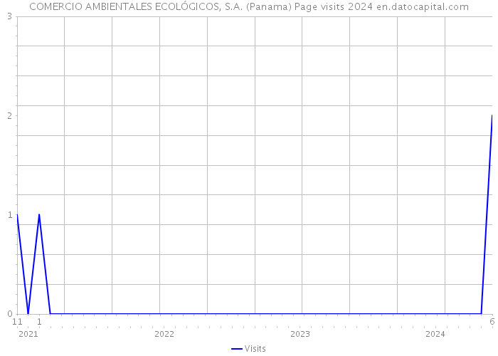 COMERCIO AMBIENTALES ECOLÓGICOS, S.A. (Panama) Page visits 2024 