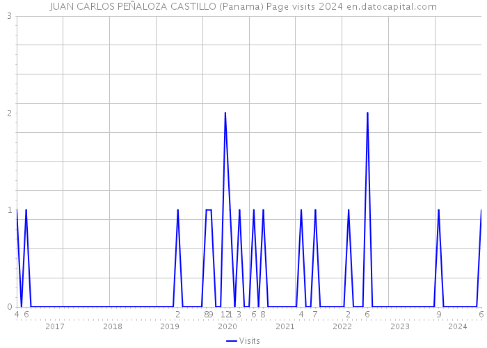 JUAN CARLOS PEÑALOZA CASTILLO (Panama) Page visits 2024 