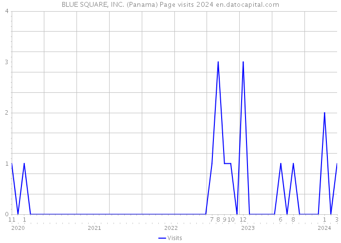 BLUE SQUARE, INC. (Panama) Page visits 2024 