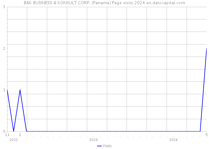 B&K BUSINESS & KONSULT CORP. (Panama) Page visits 2024 