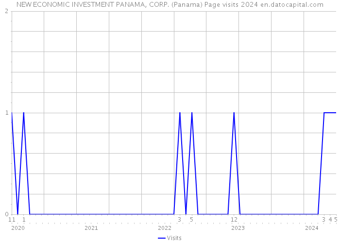 NEW ECONOMIC INVESTMENT PANAMA, CORP. (Panama) Page visits 2024 