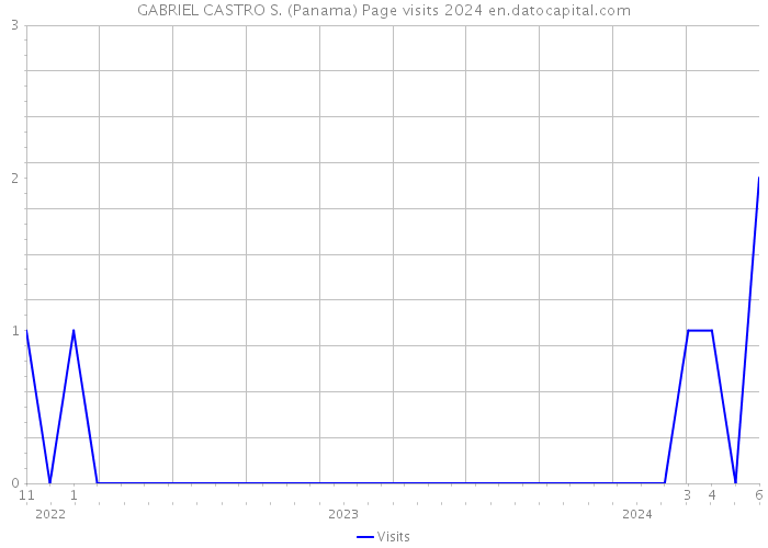 GABRIEL CASTRO S. (Panama) Page visits 2024 