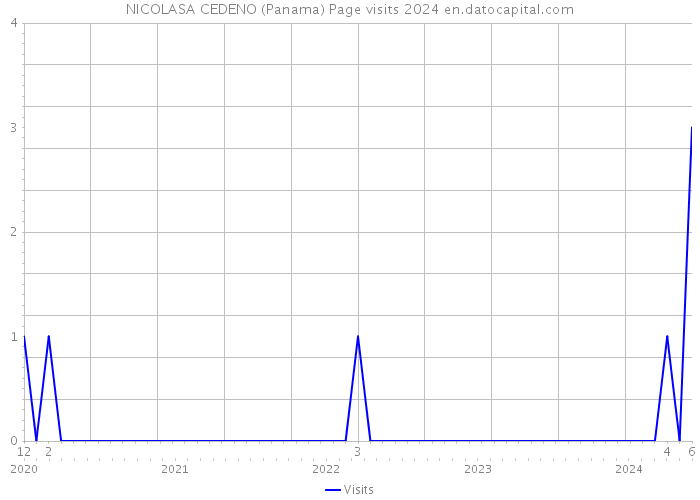 NICOLASA CEDENO (Panama) Page visits 2024 
