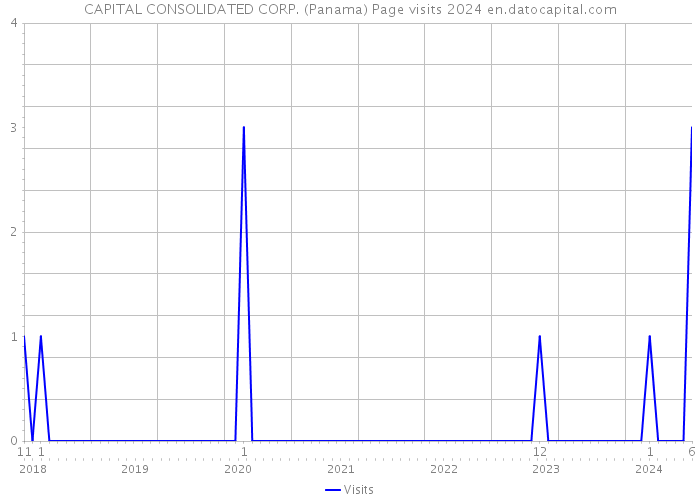 CAPITAL CONSOLIDATED CORP. (Panama) Page visits 2024 
