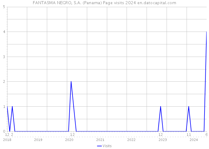 FANTASMA NEGRO, S.A. (Panama) Page visits 2024 