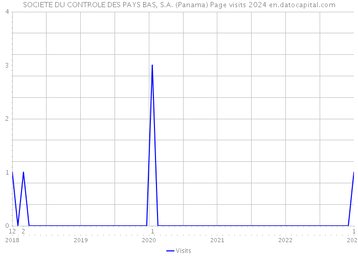 SOCIETE DU CONTROLE DES PAYS BAS, S.A. (Panama) Page visits 2024 