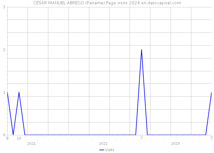 CESAR MANUEL ABREGO (Panama) Page visits 2024 