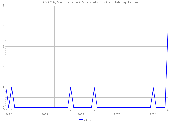 ESSEX PANAMA, S.A. (Panama) Page visits 2024 
