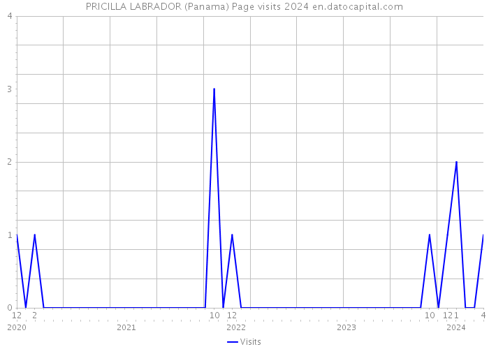 PRICILLA LABRADOR (Panama) Page visits 2024 