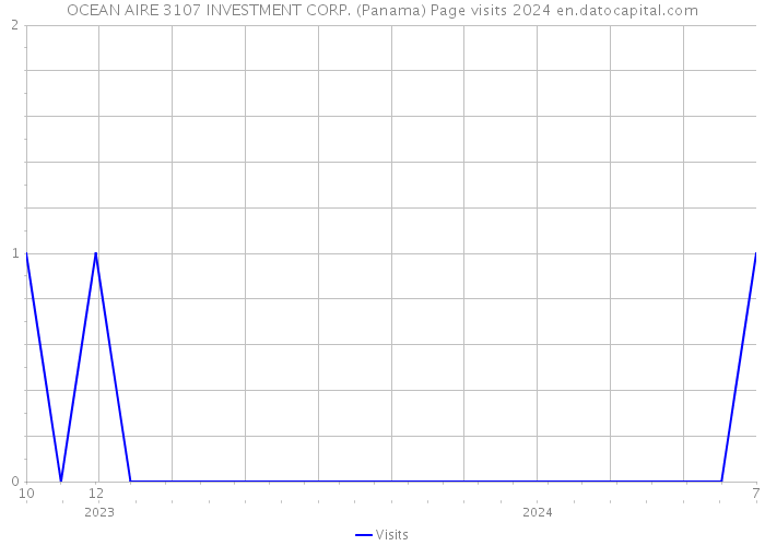 OCEAN AIRE 3107 INVESTMENT CORP. (Panama) Page visits 2024 