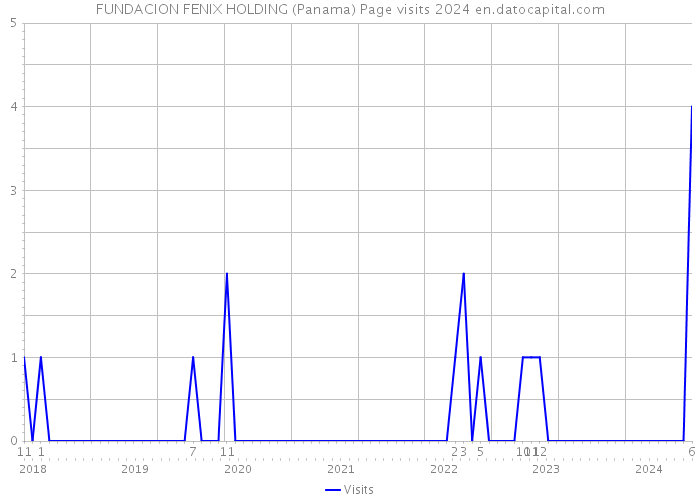 FUNDACION FENIX HOLDING (Panama) Page visits 2024 