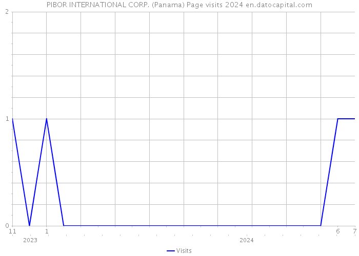 PIBOR INTERNATIONAL CORP. (Panama) Page visits 2024 