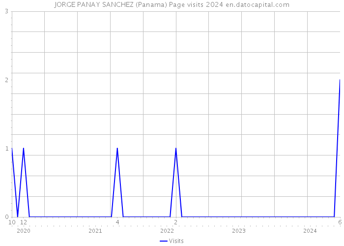 JORGE PANAY SANCHEZ (Panama) Page visits 2024 