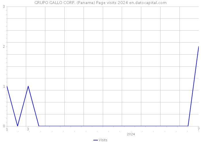 GRUPO GALLO CORP. (Panama) Page visits 2024 