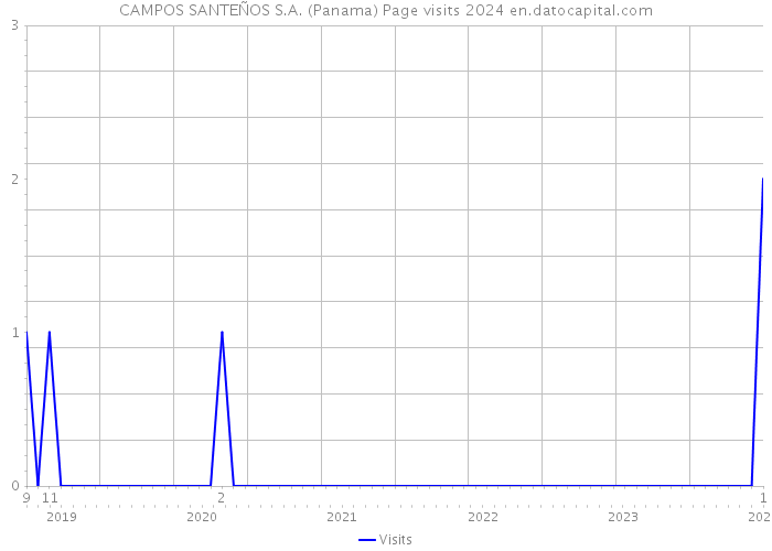 CAMPOS SANTEÑOS S.A. (Panama) Page visits 2024 