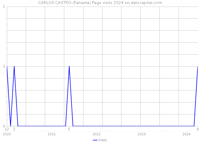 CARLOS CASTRO (Panama) Page visits 2024 