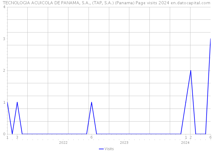 TECNOLOGIA ACUICOLA DE PANAMA, S.A., (TAP, S.A.) (Panama) Page visits 2024 