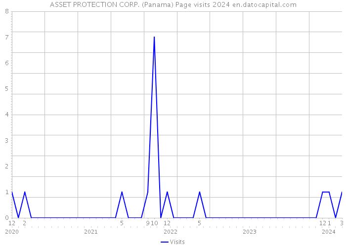ASSET PROTECTION CORP. (Panama) Page visits 2024 
