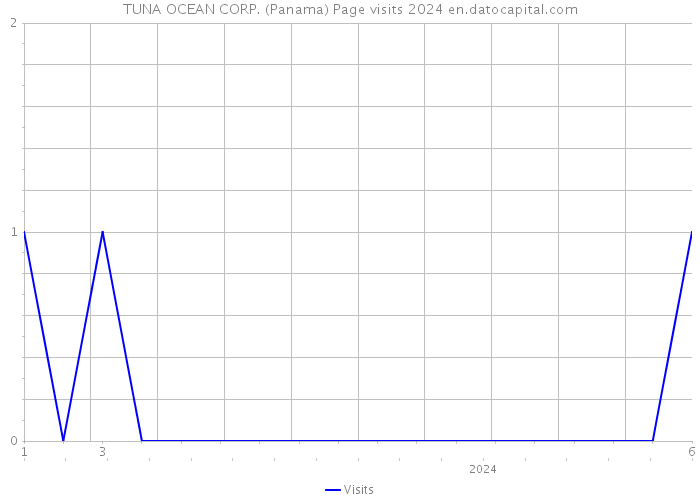 TUNA OCEAN CORP. (Panama) Page visits 2024 