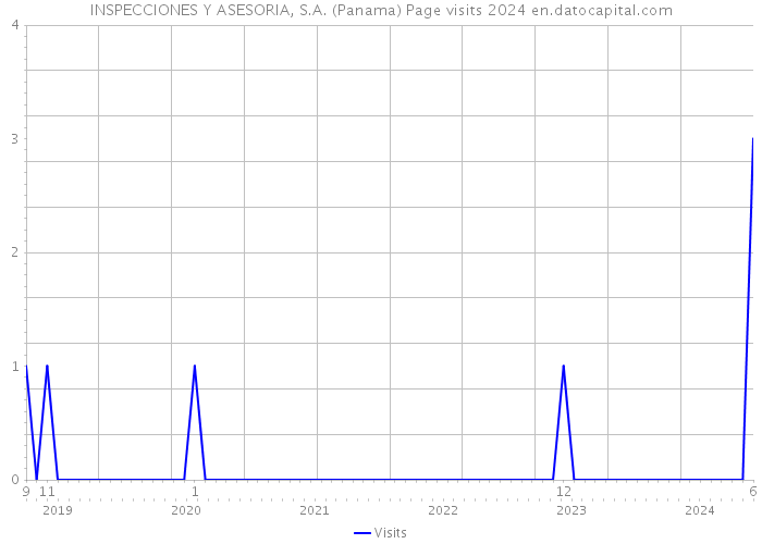 INSPECCIONES Y ASESORIA, S.A. (Panama) Page visits 2024 