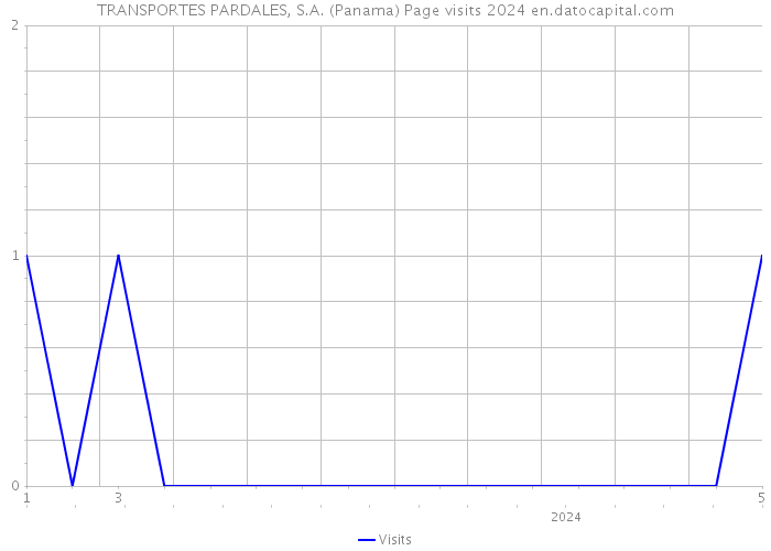 TRANSPORTES PARDALES, S.A. (Panama) Page visits 2024 