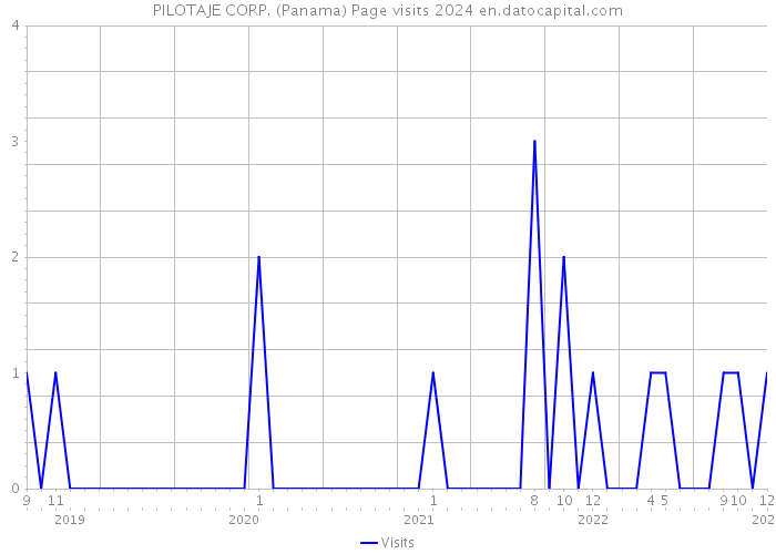 PILOTAJE CORP. (Panama) Page visits 2024 