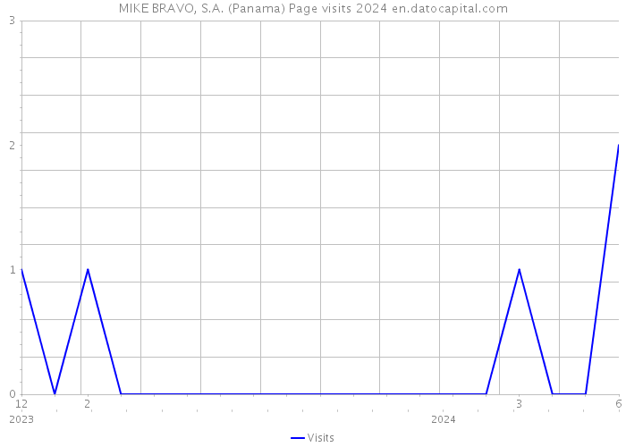 MIKE BRAVO, S.A. (Panama) Page visits 2024 