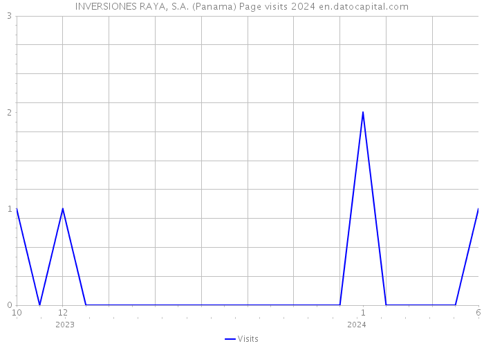 INVERSIONES RAYA, S.A. (Panama) Page visits 2024 