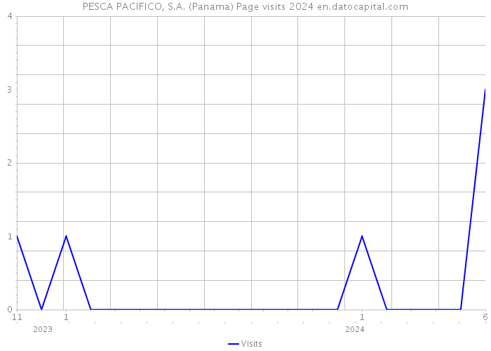 PESCA PACIFICO, S.A. (Panama) Page visits 2024 
