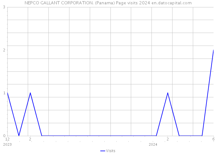 NEPCO GALLANT CORPORATION. (Panama) Page visits 2024 