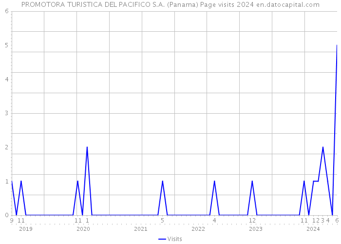PROMOTORA TURISTICA DEL PACIFICO S.A. (Panama) Page visits 2024 