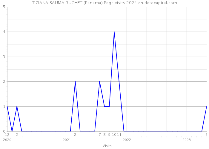 TIZIANA BAUMA RUGHET (Panama) Page visits 2024 