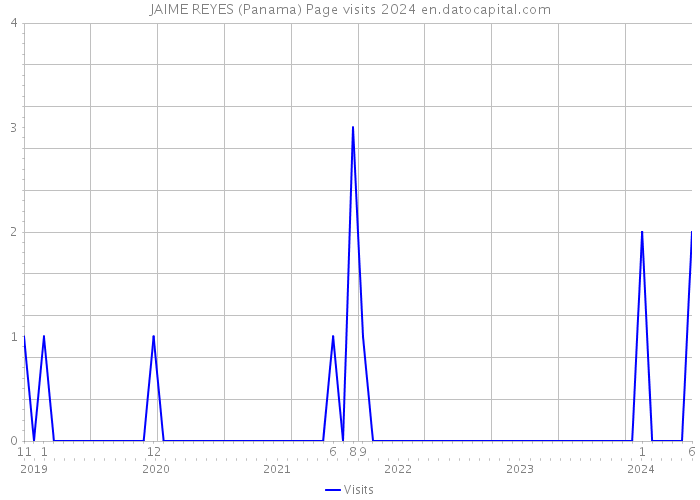 JAIME REYES (Panama) Page visits 2024 