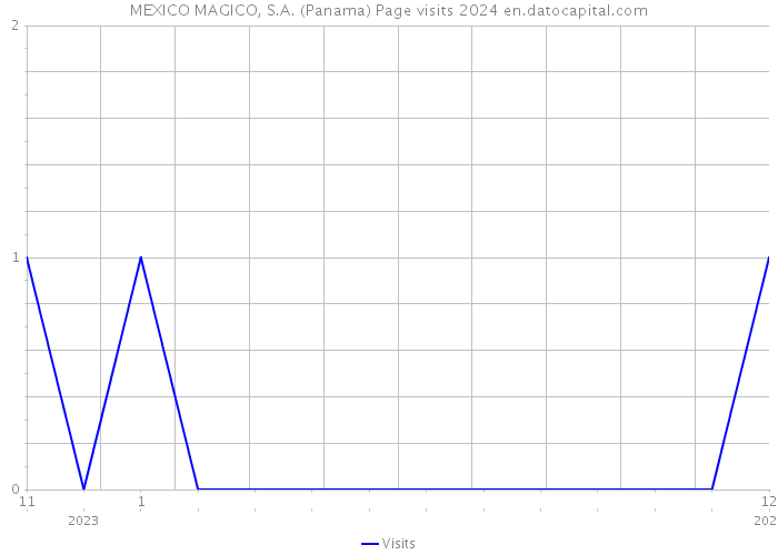 MEXICO MAGICO, S.A. (Panama) Page visits 2024 