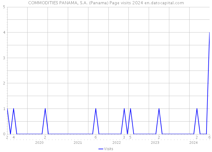 COMMODITIES PANAMA, S.A. (Panama) Page visits 2024 