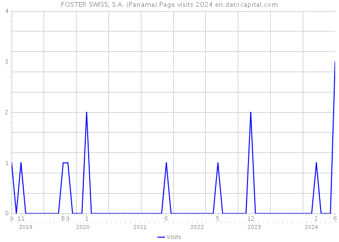 FOSTER SWISS, S.A. (Panama) Page visits 2024 