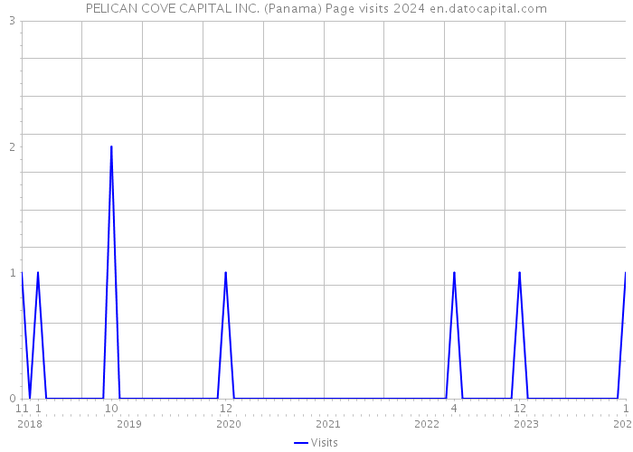 PELICAN COVE CAPITAL INC. (Panama) Page visits 2024 