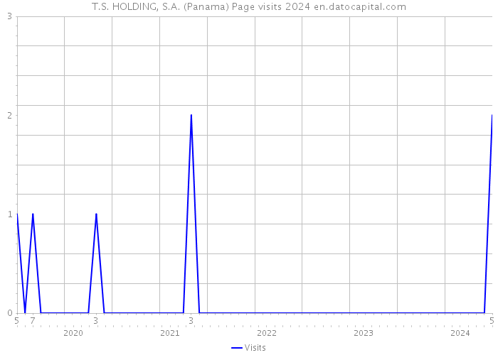T.S. HOLDING, S.A. (Panama) Page visits 2024 